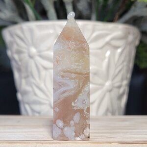 NEW 2.8" - 53g FLOWER AGATE TOWER